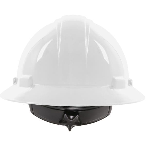 Type II Full Brim Hard Hat with HDPE Shell, 4-Point Textile Suspension and Wheel Ratchet Adjustment - Image 3