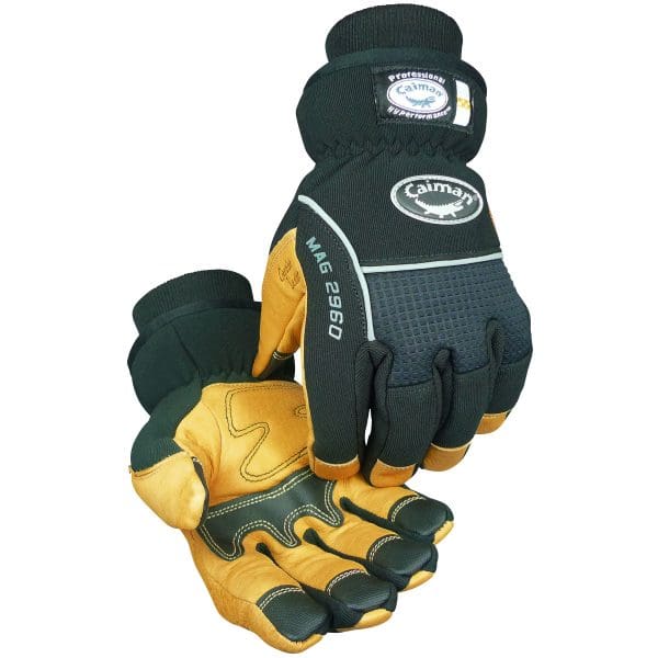 Multi-Activity Glove with Pig Grain Leather Padded Palm and Waterproof Back - Heatrac® Insulated