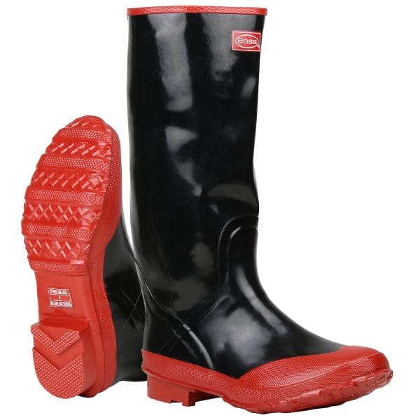 Rubber Over-the-Sock Knee Boot
