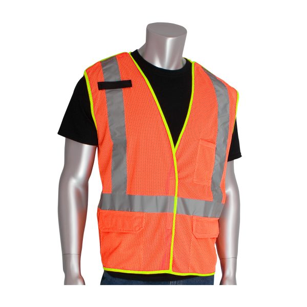 ANSI Type R Class 2 and CAN/CSA Z96 X-Back Breakaway Mesh Vest - Image 2
