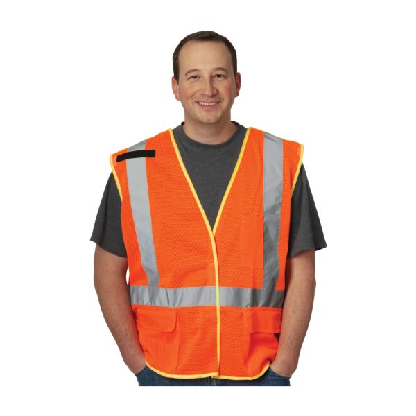 ANSI Type R Class 2 and CAN/CSA Z96 X-Back Breakaway Mesh Vest - Image 3
