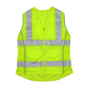 ANSI Type R Class 2 Women's Contoured Vest with Solid Front, Mesh Back and Adjustable Waist