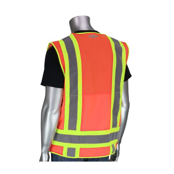 ANSI Type R Class 2 Two-Tone Ten Pocket Surveyors Tech Vest - Image 3