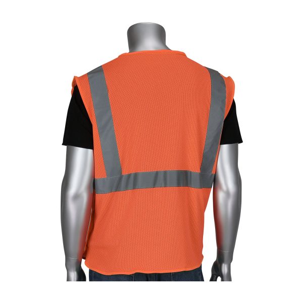 ANSI Type R Class 2 Three Pocket Mesh Breakaway Vest - Image 2