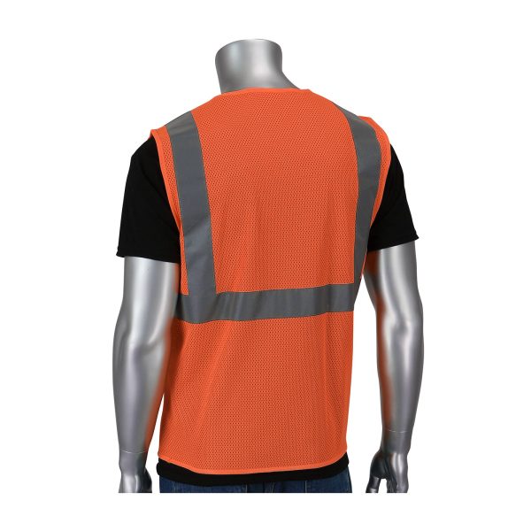 ANSI Type R Class 2 Two Pocket Value Zipper Mesh Vest - Image 2