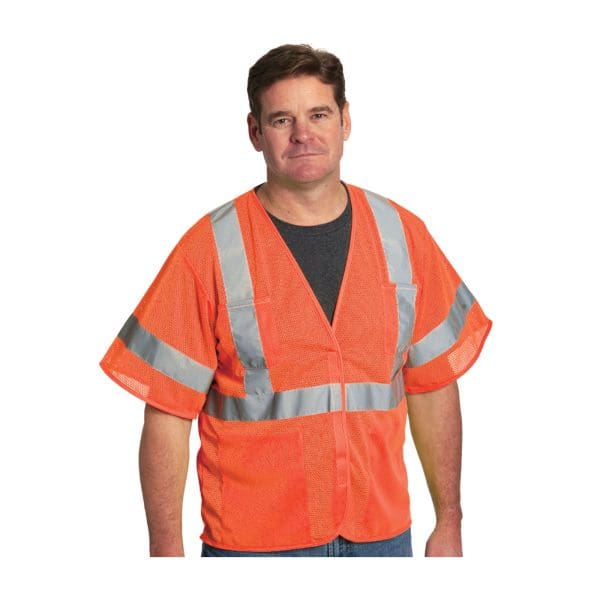 ANSI Type R Class 3 Value Four Pocket Mesh Vest - Image 2