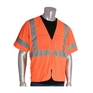 ANSI Type R Class 3 Value Four Pocket Zipper Mesh Vest