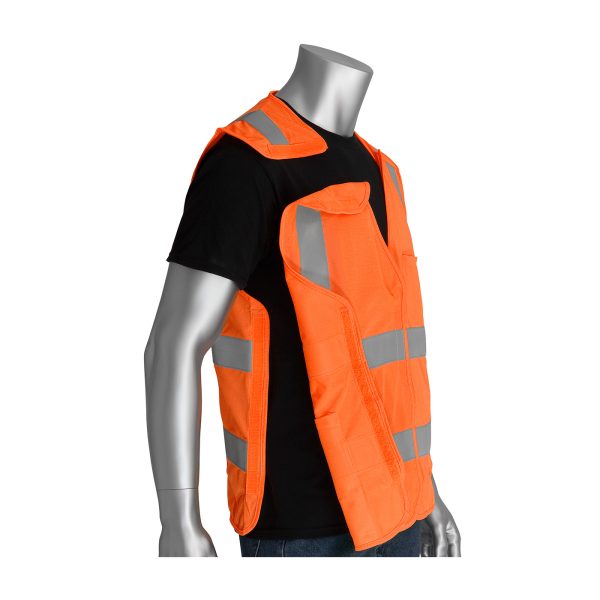 ANSI Type R Class 2 FR Treated Solid Breakaway Vest - Image 2
