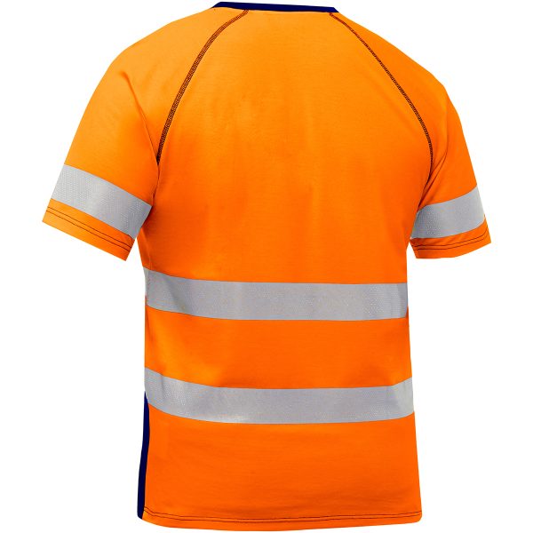 ANSI Type R Class 2 Short Sleeve T-Shirt with Navy Bottom - Image 2