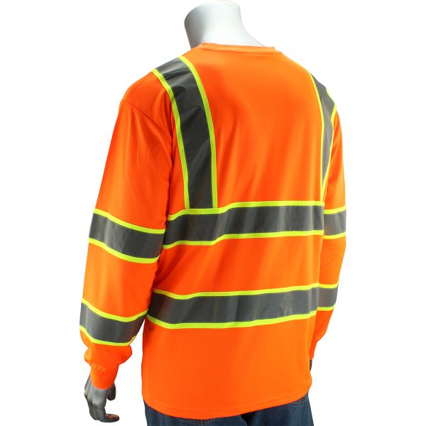 ANSI Type R Class 3 Two-Tone Long Sleeve T-Shirt - Image 2