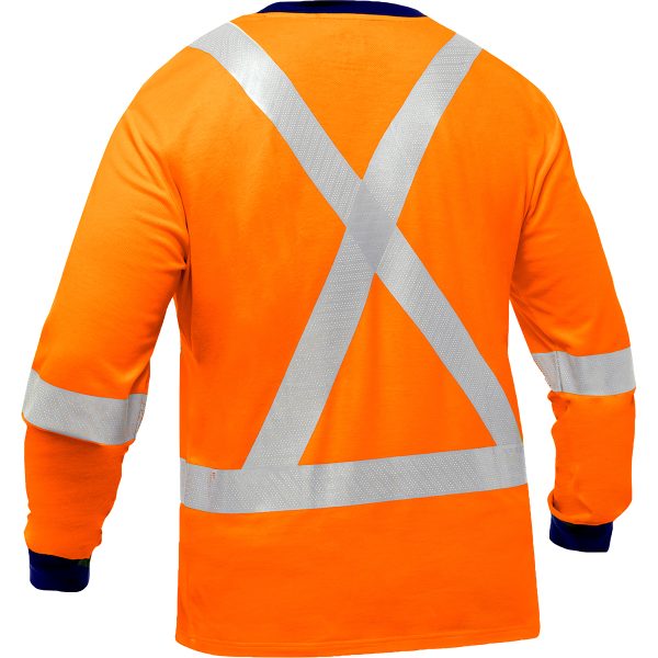 ANSI Type R Class 3 and CSA Z96 Class 2 X-Back Long Sleeve Shirt - Image 2