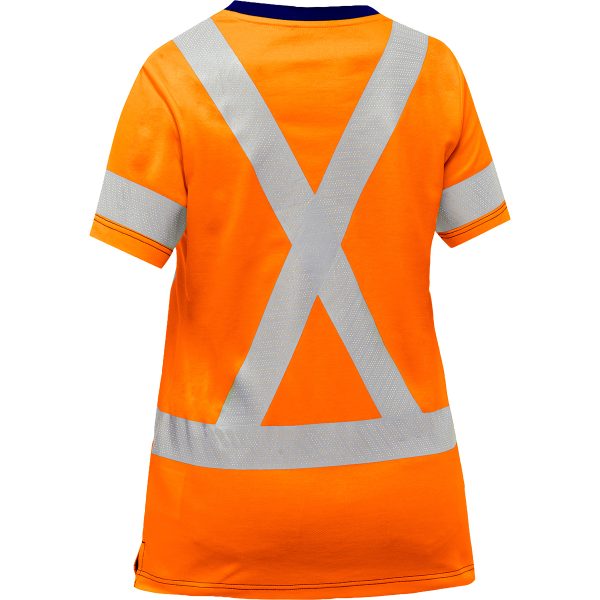 ANSI Type R Class 2 and CSA Z96 Class 2 Women's X-Back Short Sleeve Shirt - Image 2