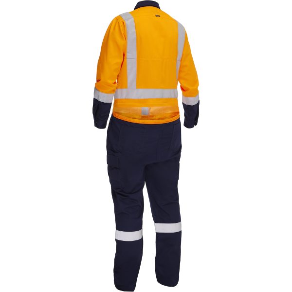 ANSI Type R Class 2 Women's Vented Coverall with Navy Bottom - Industrial Wash Durable - Image 3
