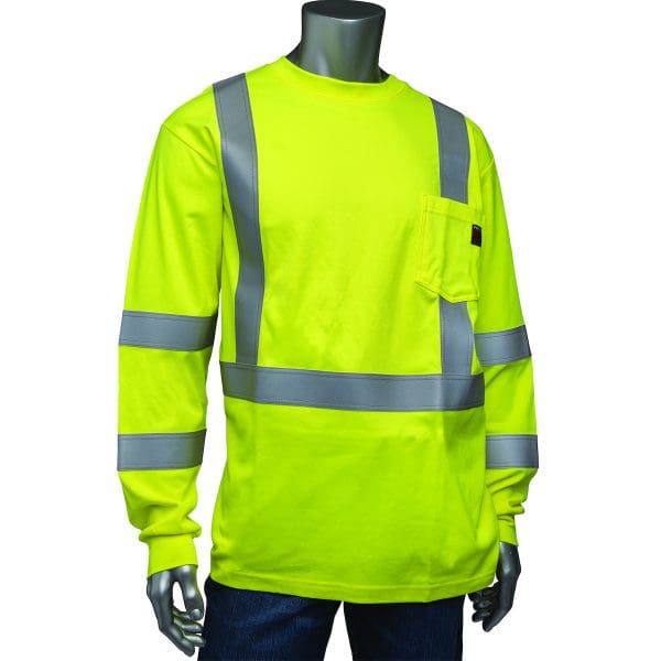 ANSI Type R Class 3 AR/FR Crew Neck Long Sleeve T-Shirt