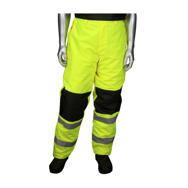 ANSI Class E Insulated Bib Pants with Black Trim - Image 3
