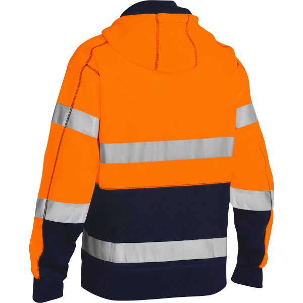 ANSI Type R Class 3 Full Zip Hooded Sweatshirt with Sherpa Lining - Image 2