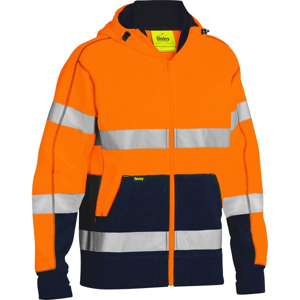 ANSI Type R Class 3 Full Zip Hooded Sweatshirt with Sherpa Lining