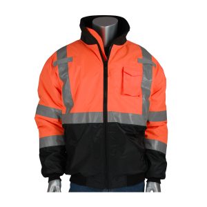 ANSI Type R Class 3 Value Black Bottom Bomber Jacket