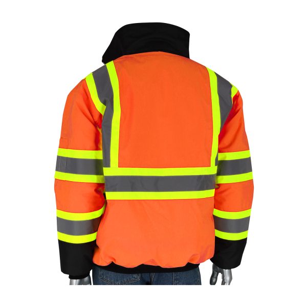 ANSI Type R Class 3 Value Two-Tone, Black Bottom Bomber Jacket - Image 2