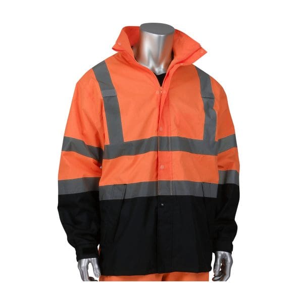 ANSI Type R Class 3 Value All Purpose Waterproof Jacket with Black Bottom