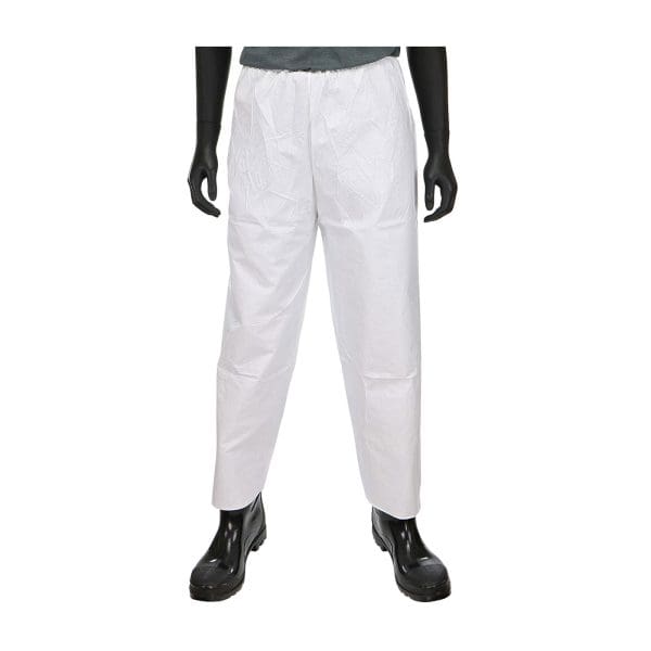PosiWear BA Microporous White Pant, 58 gsm
