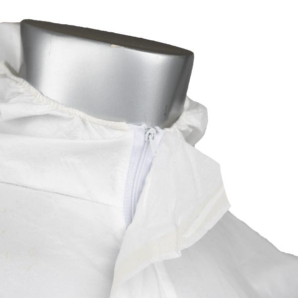Posiwear BA Coverall with Extended Neckline at Hood, Boot, Elastic Wrist/Ankle, Double Sided Tape at Zipper Placket Extension - Image 2