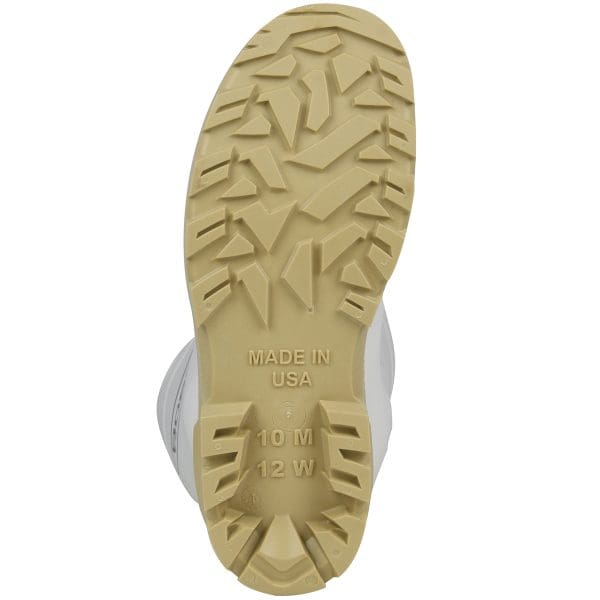 16" White PVC Plain Toe Boot - Image 3