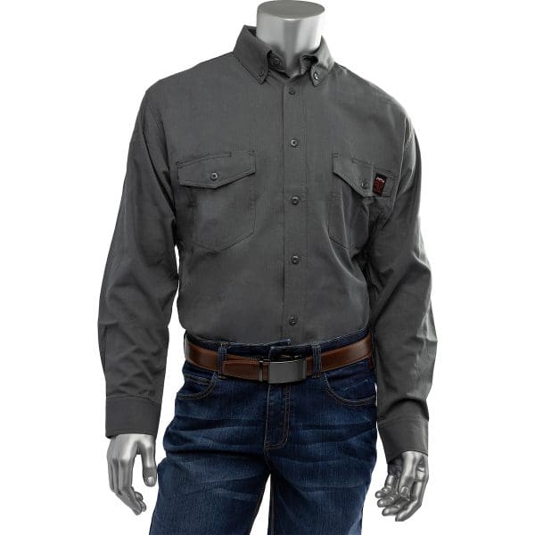 AR/FR Dual Certified Ripstop Long Sleeve Workshirt - 9 cal/cm2
