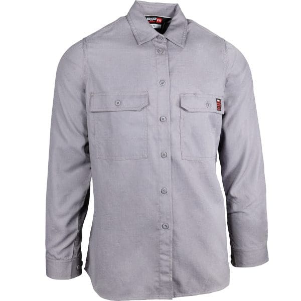 AR/FR Dual Certified Women's Ripstop Long Sleeve Workshirt- 9 cal/cm2