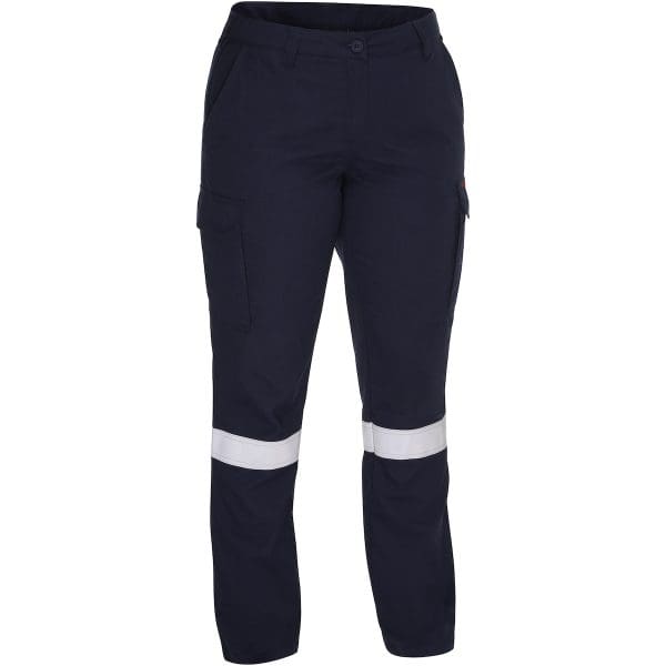 AR/FR Women's Ripstop Industrial Taped Cargo Pant - Industrial Wash Durable