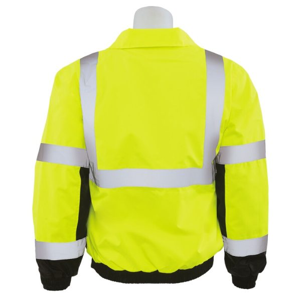 W106 CL 3 BOMBER JACKET JAUNE FLUO-NOIR - Image 2