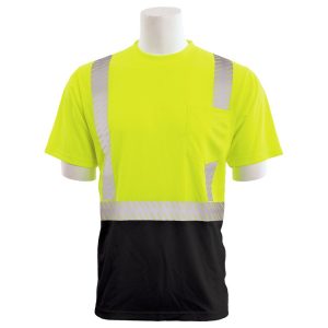 9006SBSEG SEGMENTED CL 2 MESH SHORT SLEEVE BLACK BOTTOM JAUNE FLUO-NOIR