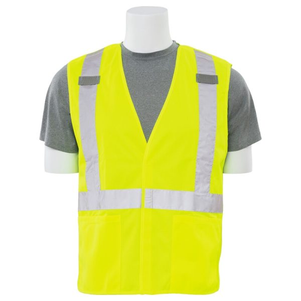 S101X CL 2 BREAK-AWAY X-BACK SAFETY VEST JAUNE CITRON HV