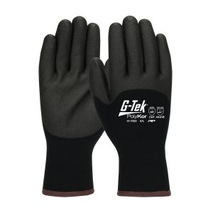 Seamless Knit PolyKor® Blend Glove with Acrylic Lining and PVC Foam Grip on Palm, Fingers & Knuckles