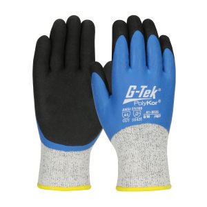 Seamless Knit Single-Layer PolyKor®/ Acrylic Blend Glove with Double-Dip Latex MicroSurface Grip on Full Hand