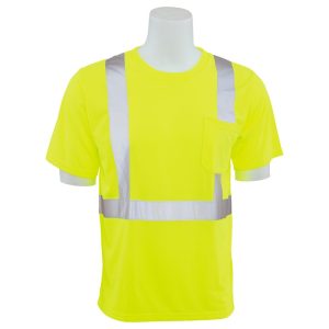 9601S CL 2 JERSEY KNIT SHORT SLEEVE TEE JAUNE CITRON HV