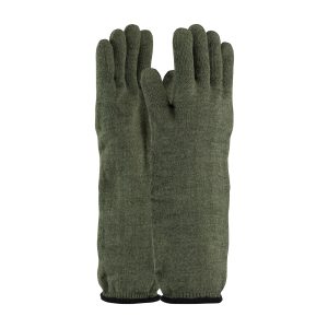 DuPont™ Kevlar® / Preox Seamless Knit Hot Mill Glove with Cotton Liner - Extended Cuff