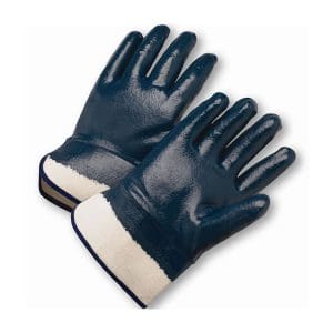 Nitrile Dipped Glove with Jersey Liner & Heavyweight Smooth Grip on Full Hand -  Safety Cuff
