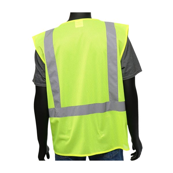 ANSI 107 Type R Class 2 Three Pocket Mesh Vest - Image 2