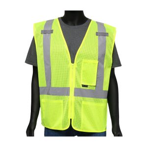 ANSI 107 Type R Class 2 Three Pocket Mesh Vest
