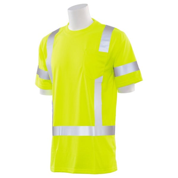 9801S CL 3 JERSEY KNIT SHORT SLEEVE TEE JAUNE CITRON HV - Image 2