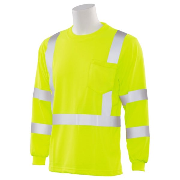 9802S CL 3 JERSEY KNIT LONG SLEEVE TEE JAUNE CITRON HV - Image 2