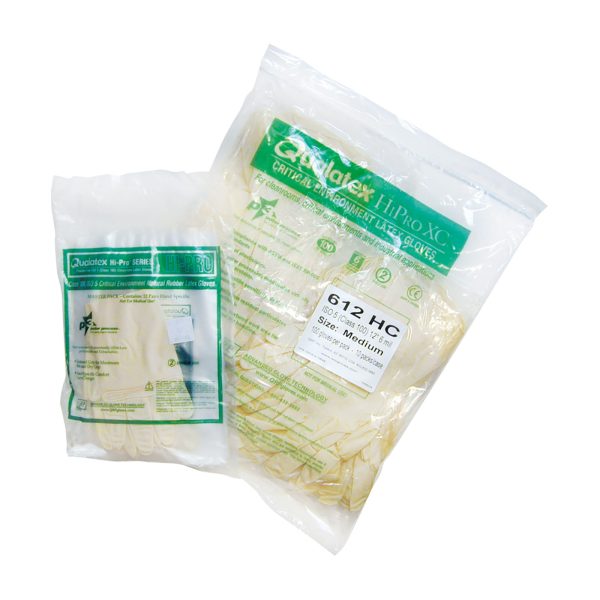 Single Use Class 100 Cleanroom Latex Glove with Fully Textured Grip - 12" - Image 2