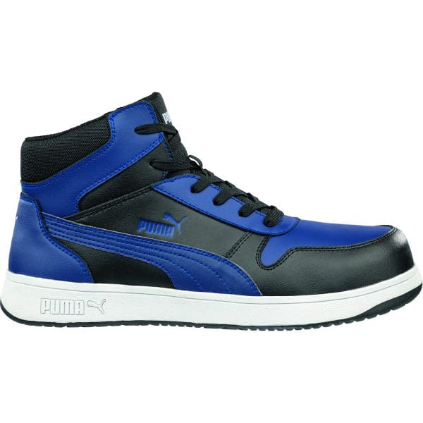 Frontcourt Blue/Blk MID Composite Toe Impact Resistant Toe Cap, Static Dissipating safety, Slip Resistant, Safety Shoes