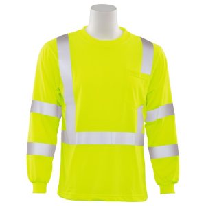 9802S CL 3 JERSEY KNIT LONG SLEEVE TEE JAUNE CITRON HV