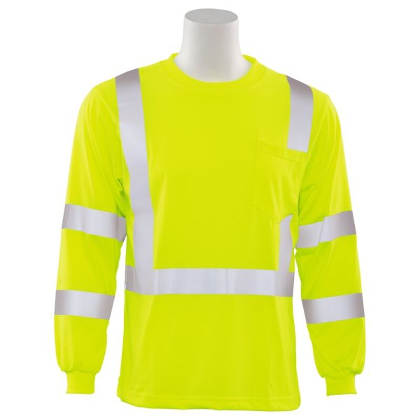 9802S CL 3 JERSEY KNIT LONG SLEEVE TEE JAUNE CITRON HV