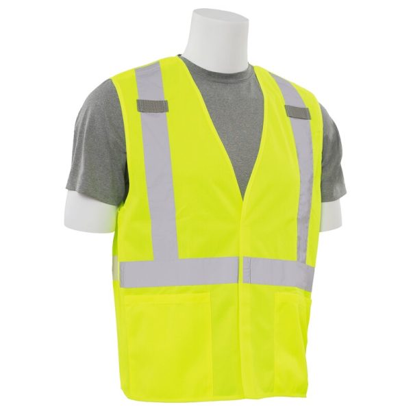 S101X CL 2 BREAK-AWAY X-BACK SAFETY VEST JAUNE CITRON HV - Image 3