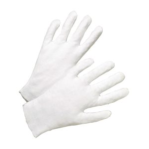 Heavy Weight Cotton Lisle Inspection Glove with Unhemmed Cuff
