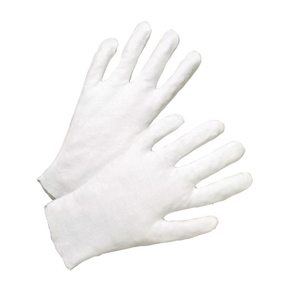 Heavy Weight Cotton Lisle Inspection Glove with Unhemmed Cuff