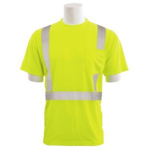9006SEG SEGMENTED CL 2 MESH SHORT SLEEVE TEE JAUNE CITRON HV